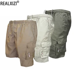 Men's Shorts Loose Casual Shorts Summer Street Drawstring Tactical Shorts Multi-pocket Outdoor Sport Camouflage Cargo Shorts