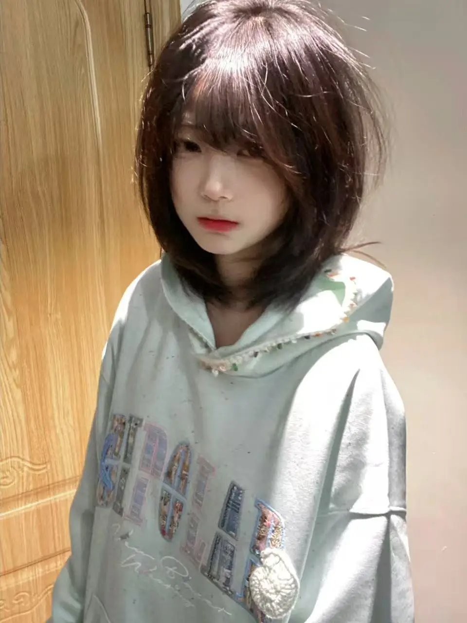 

Женская толстовка в стиле ретро с американской вышивкой и точечным узором, осенне-зимняя, на флисовой подкладке, свободного кроя, повседневная, уличная мода, с длинными рукавами