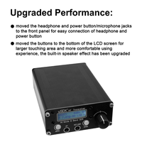 USDR USDX+Plus V2 8-Band SDR Transceiver HF SSB QRP LCD with Display Speaker Microphone HF Transceiver with EU Plug A001