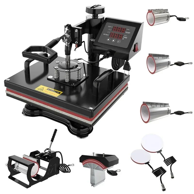 

290X380mm 8 in 1 heat transfer machine 8 in 1 heating Digital Combo Heat Press