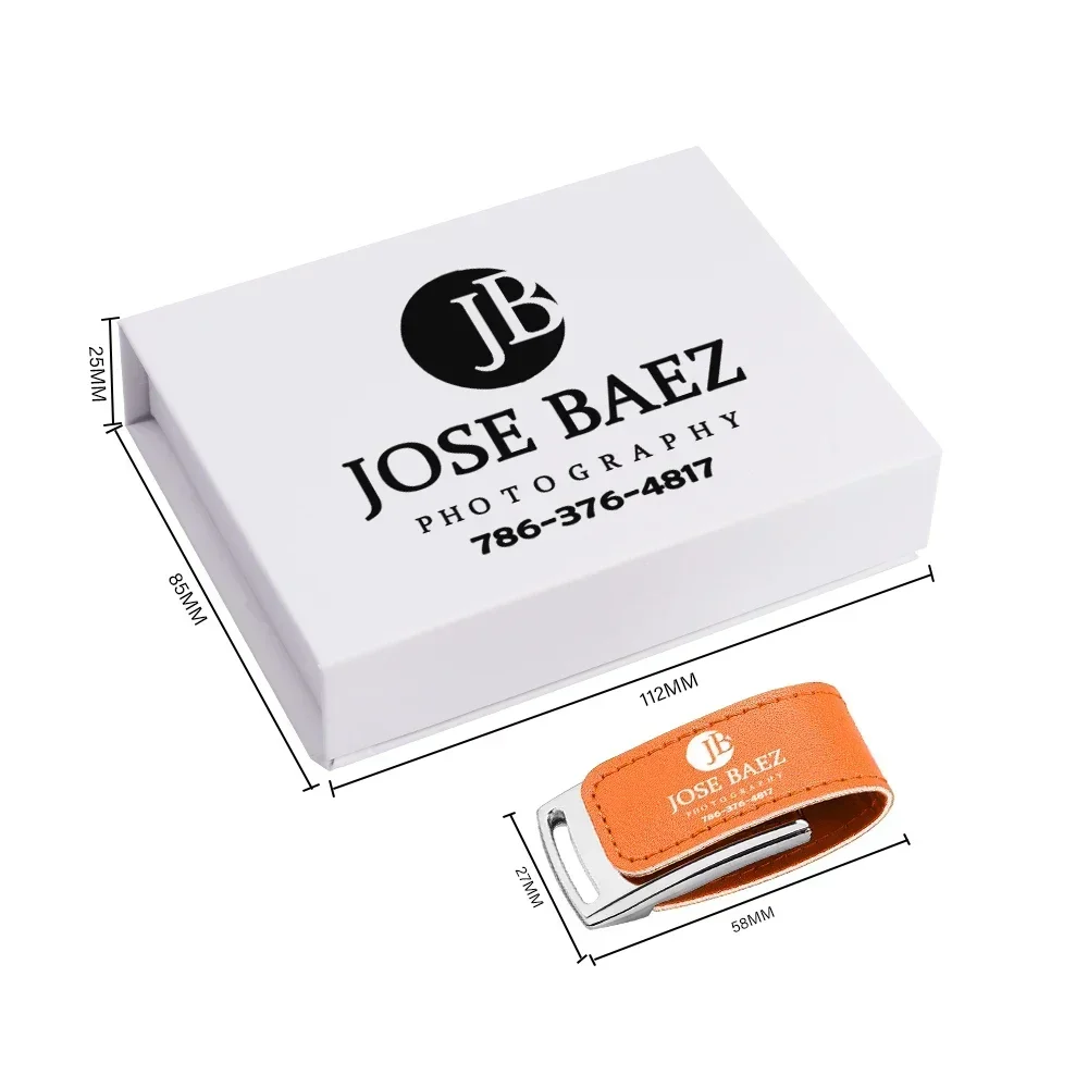 JASTER 20 PCS LOT USB Flash Drive 128GB Free Custom Logo Memory Stick 64GB Leather Pen Drive 32GB Box Creative U Disk Gift