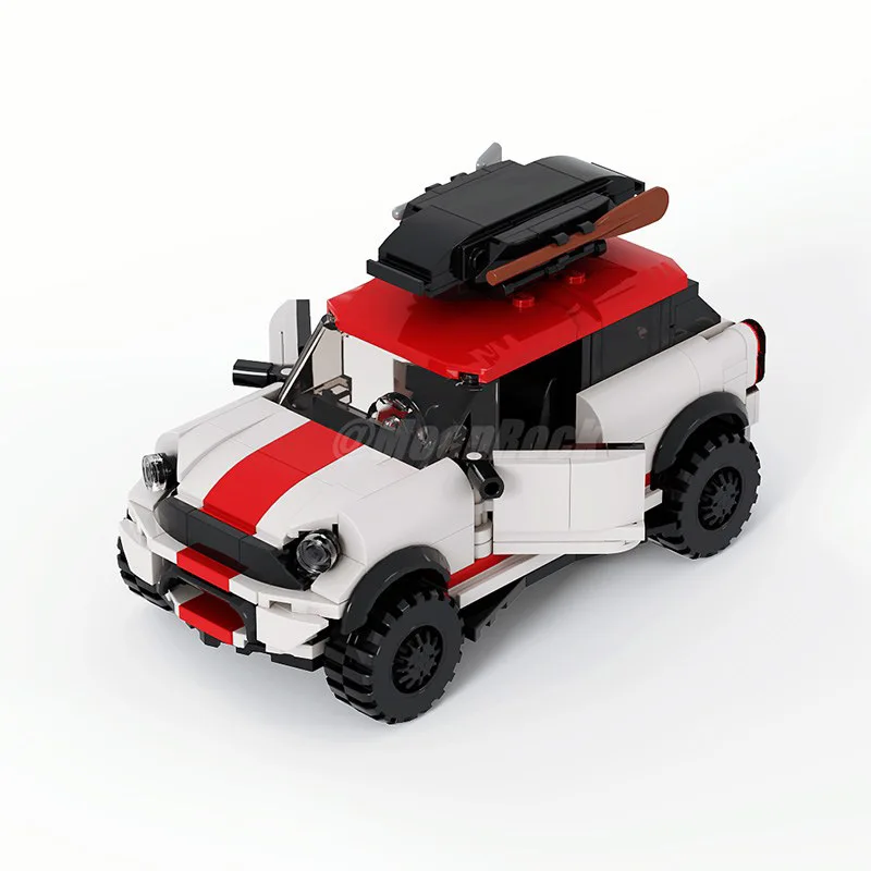 Hot Technical Land SUV Rover Discovery 4 Mattoni per auto Modello Rimorchio Building Blocks Giocattoli educativi Bambini Compleanno Regalo di Capodanno