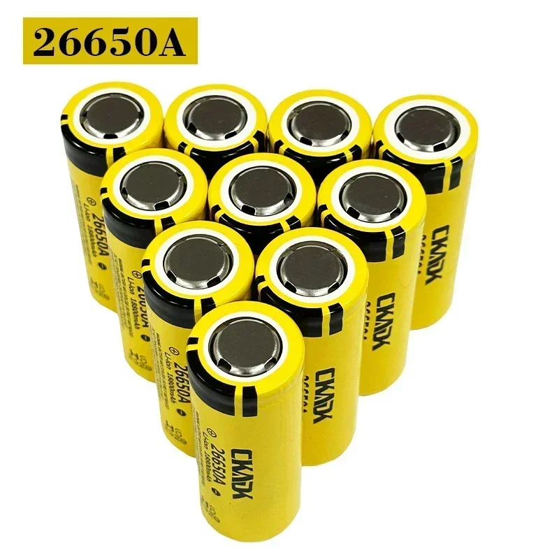 Baterai 2024 asli 26650A 18800Mah 3.7V 50A baterai isi ulang Lithium-ion cocok untuk 26650 senter LED dan kamera