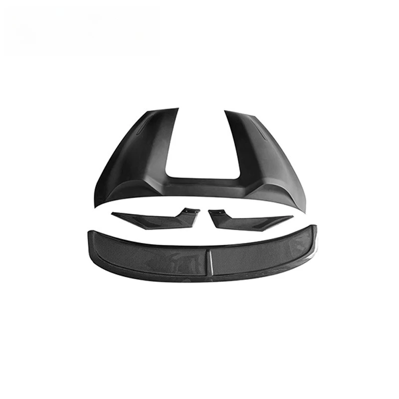 Carbon fiber hump tail, convertible spoiler enclosure