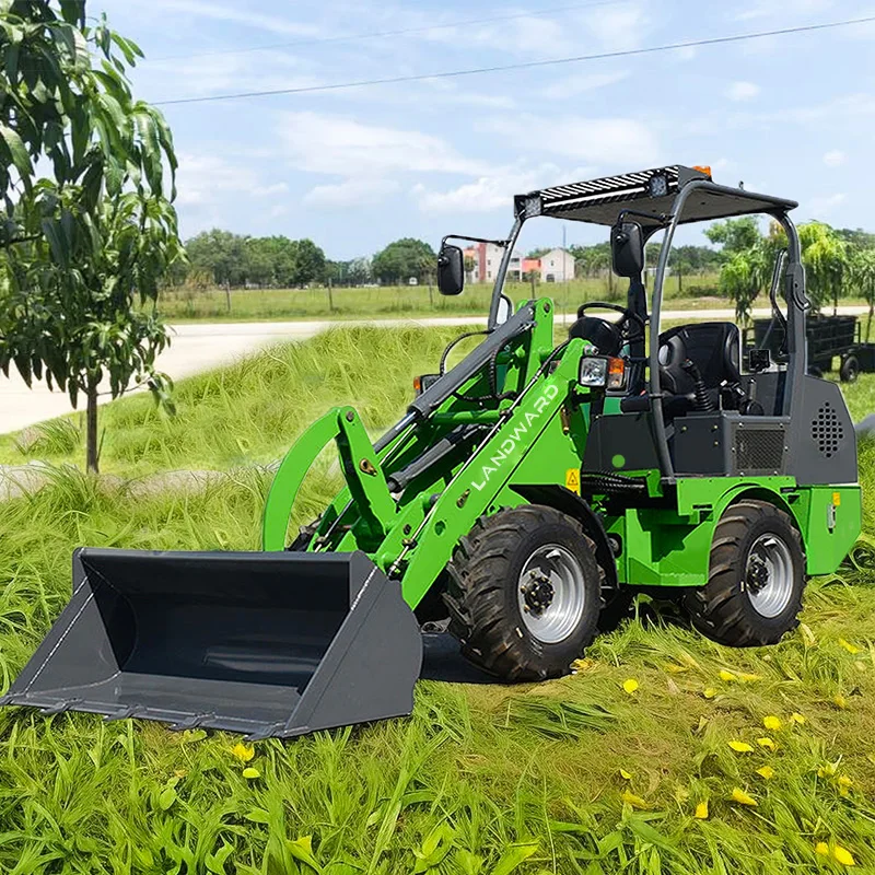 China New Electric Small Wheel Loader CE ISO Front End Loader 600KG Factory Price EPA Battery 4x4 Mini Loder Customized