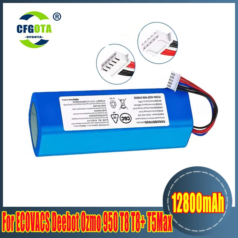 14.4V Replacement Battery For ECOVACS Deebot Ozmo 950 T8 T8+ T5Max T10 T9 X1 X2 Turbo pro omni DX96 DX93 Robot Vacuum Cleaner