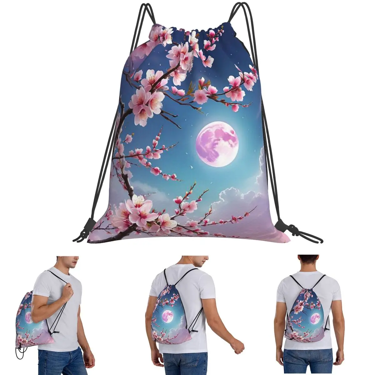 

Сакура вишневый цвет японских цветов (3) рюкзаки повседневные сумки на шнурке сумка для мелочей сумки для книг для мужчин и женщин школьные