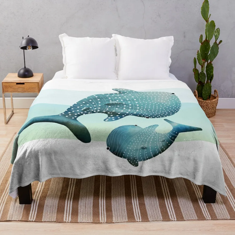 

Whale Sharks Throw Blanket Luxury Thicken Fleece Blanket Shaggy Blanket