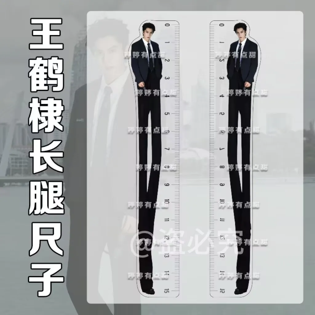 New High Beauty Acrylic Wang Hedi Long Legs Learning Measuring Ruler Creative Abstract Material School Season