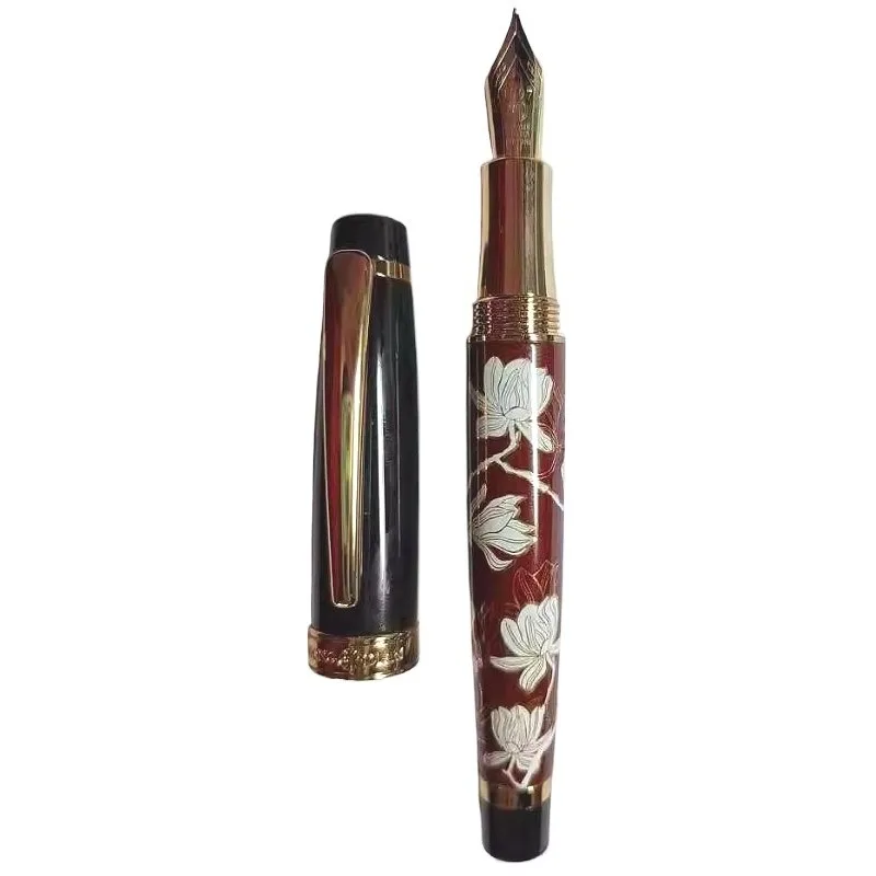 hongdian-handmade-long-knife-sharpening-practicing-fountain-pen-luxury-blade-f-05mm-calligraphy-tip-business-office-stationery