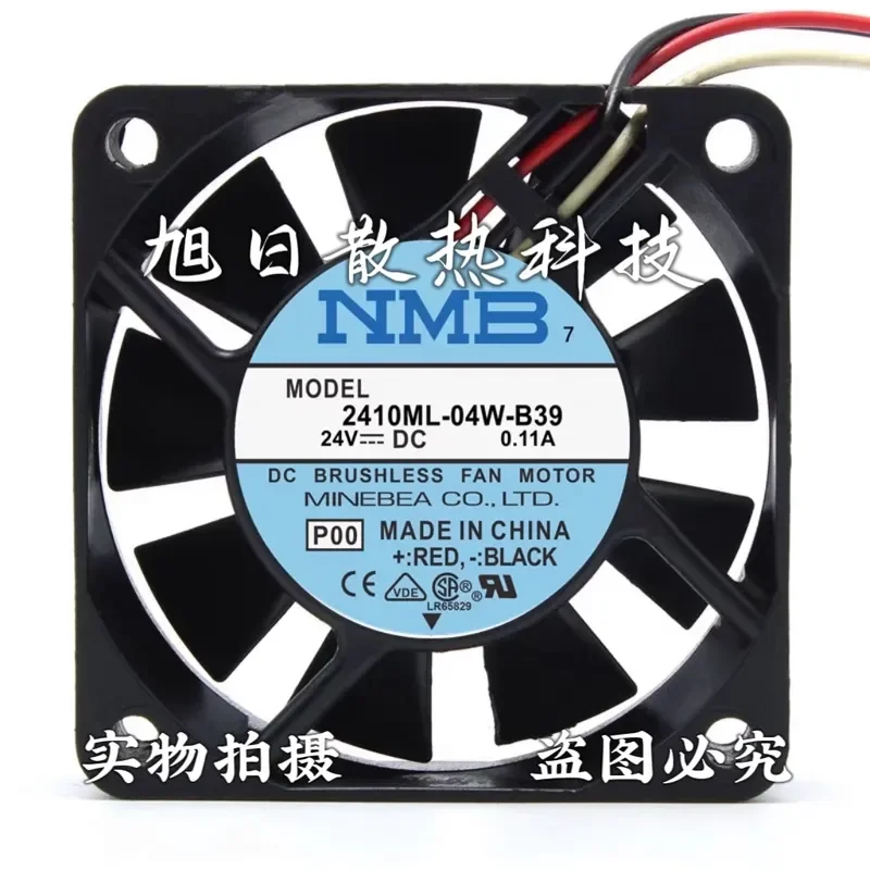 for NMB 6015 24V 0.11A 2410ML-04W-B39 6CM 3-wire PWM Numerical Control Cooling Fan