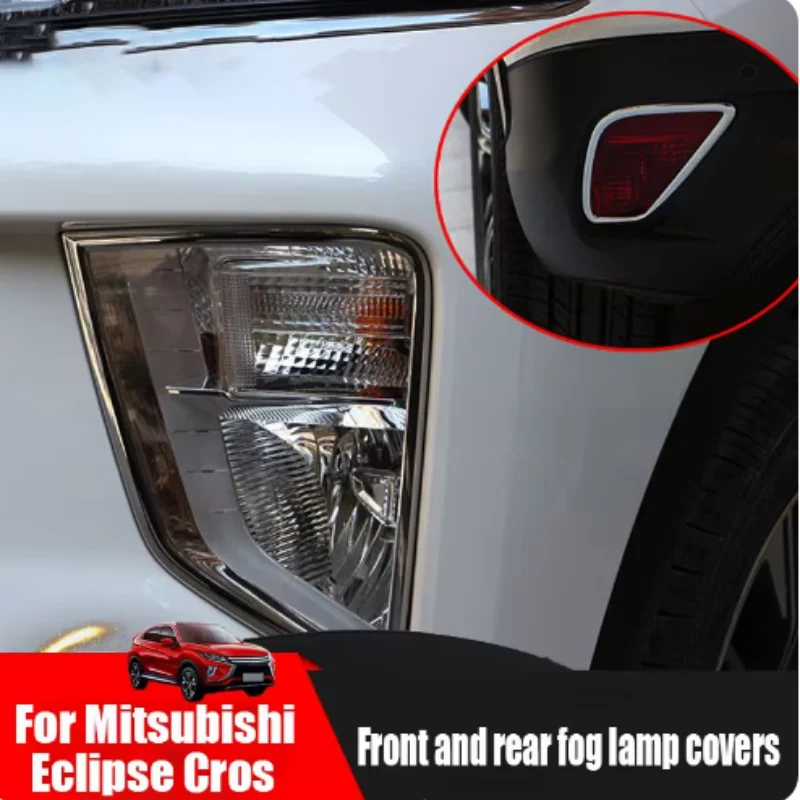 Suitable for Mitsubishi eclipse cross front and rear fog light frame, fog light decoration frame and front and rear logo decorat