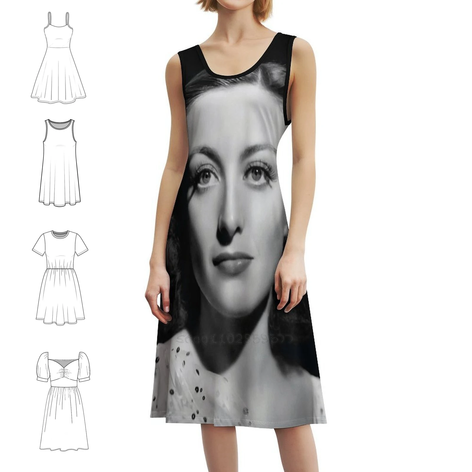 

Женское уличное праздничное платье Joan, модная клубная одежда с принтом для женщин, женское платье Джоан, американская актриса, кинозвезда, фильм