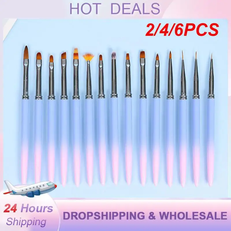 2/4/6PCS Blending Pen Unique Design High Quality Durable Top-rated Fashionable Must-have Unique Gradient Effect Gradient Effect