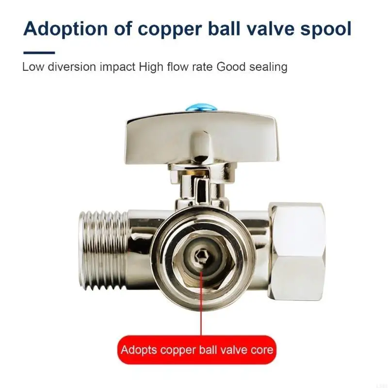 Picture 4: L9BE Tees Stop Valves 1/2X1/2X1/2'' Compression Shut Down 3 Way Diverters Connector