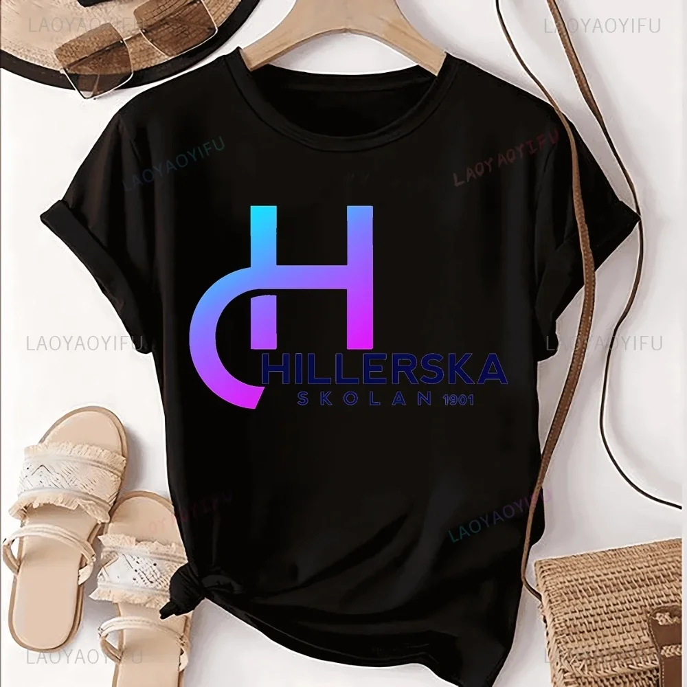 Young Royal Hillerska Skolan Print T-shirt Top Hillerska Skolan Trend Short Sleeve Unisex Shirt Graphic Oversized T-shirt