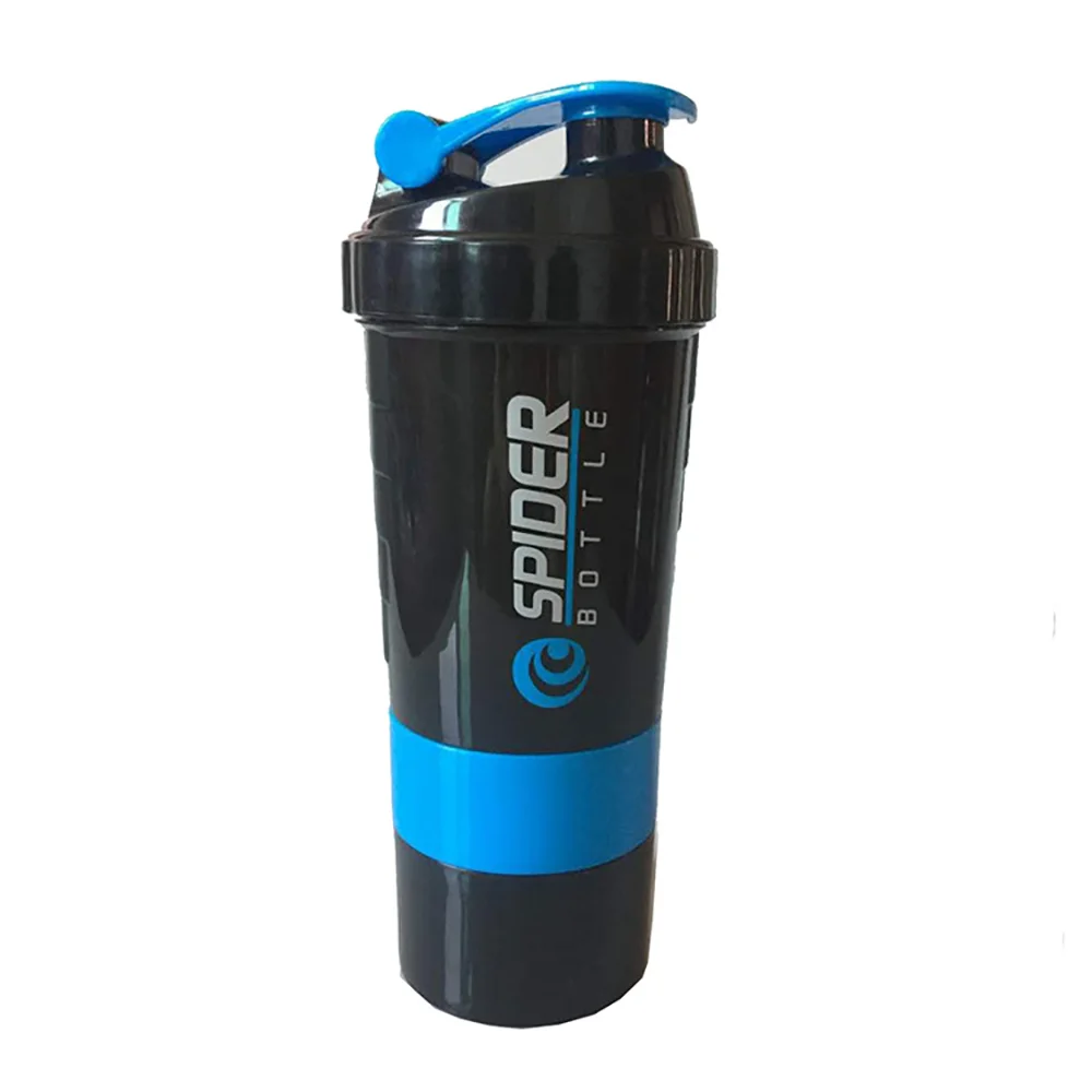 3 Lagen Shaker Protein Fles Poeder Shake Cup Water Fles Plastic Mixing Cup Body Building Oefenfles