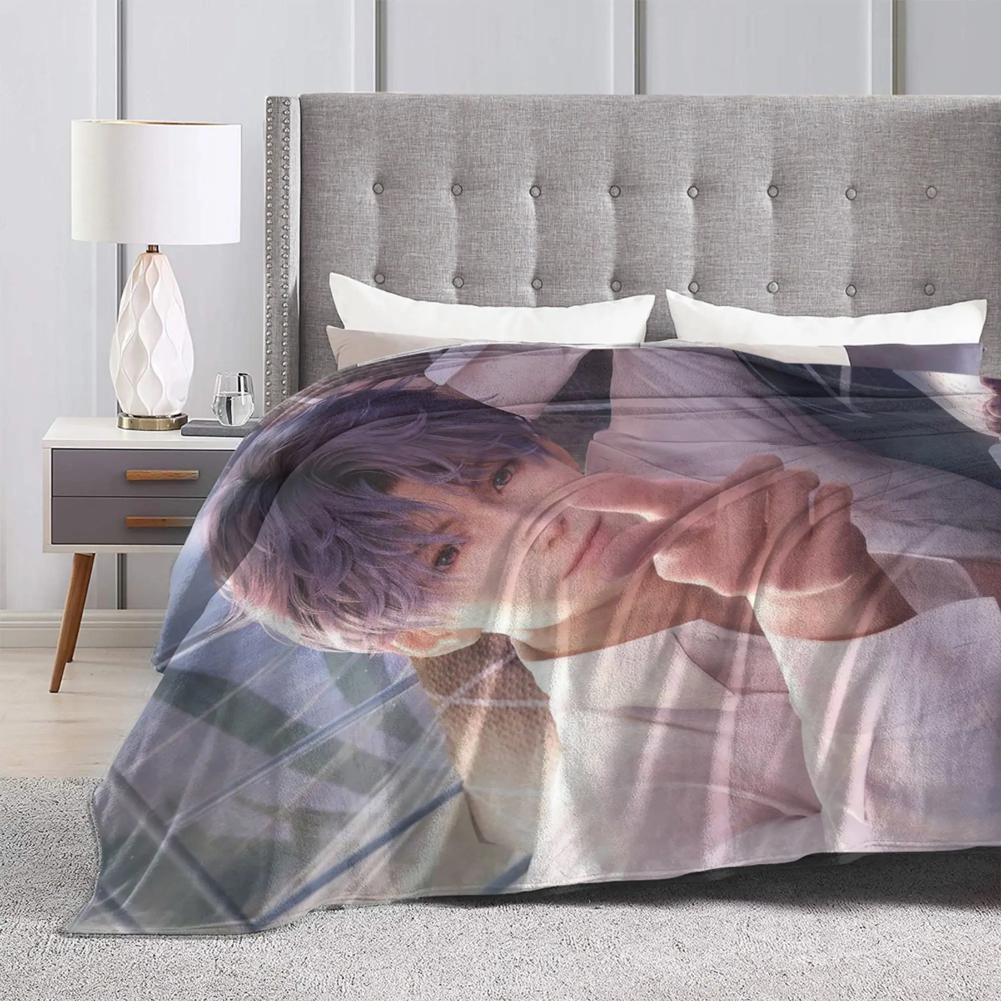 Game Love and Deepspace Flannel Blanket Xavier Zayne Rafayel Sylus Awesome Throw Blankets for Home 200x150cm Bedspread