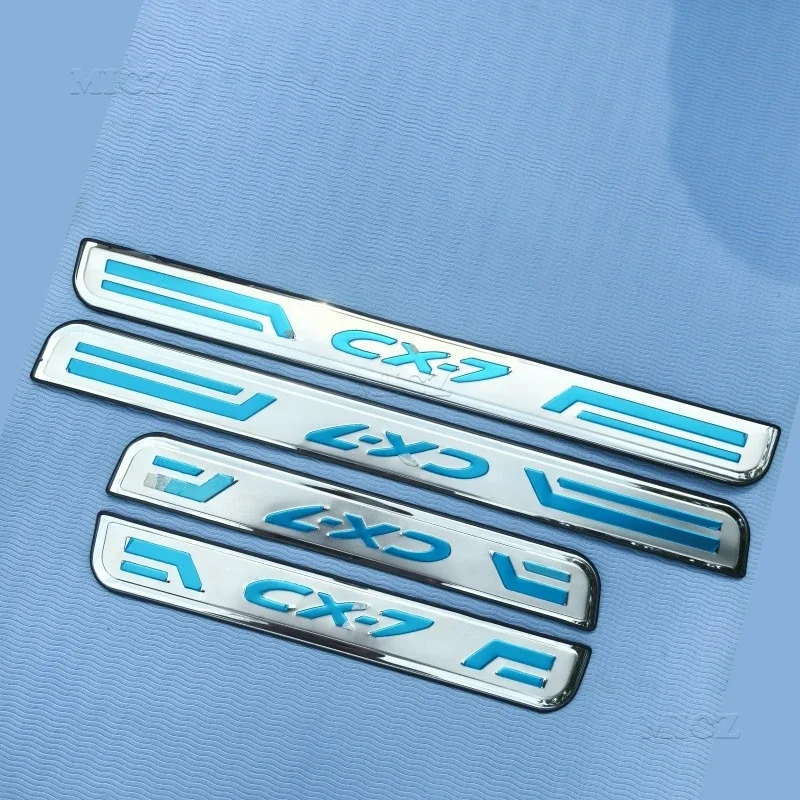 

Car Styling Stainless Steel For Mazda CX-7 CX7 2008 - 2015 Car Accessories Car Door Cover Outside Door Sill Plate Scuff Plate