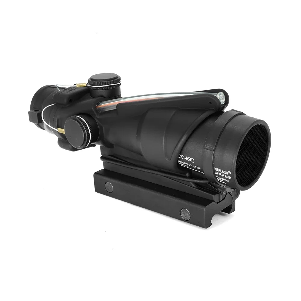 NEW Tactical TA31 4x32 M4 Chevron Reticle Fiber Optics Riflescope Illuminated With RM06 Red Dot Sight Combo view 2