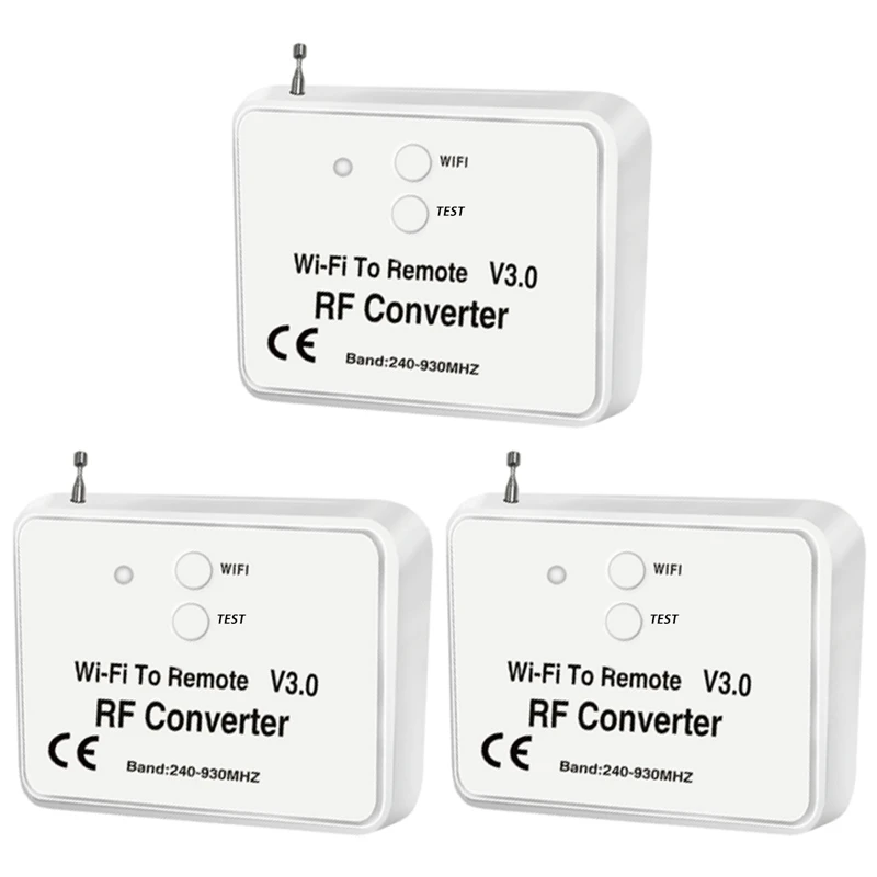 Top Deals 3X Universal Wireless Wifi To RF Converter Phone Instead Remote Control 240-930Mhz For Smart Home