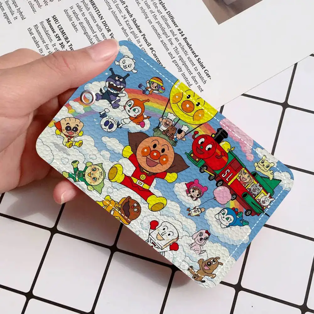 C-الأطفال A-Anpanman الكرتون بطاقة المفاتيح أنيمي موضة قلادة حقيبة معرف بطاقة الباب حافظة حافلة بطاقة لطيف الكبار هدية عيد ميلاد #3