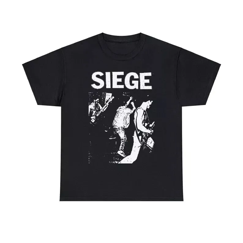 Assedio Harcore Punk Camiseta Grindcore Vintage Crust Dystopia Dropdead Spazz HKFY