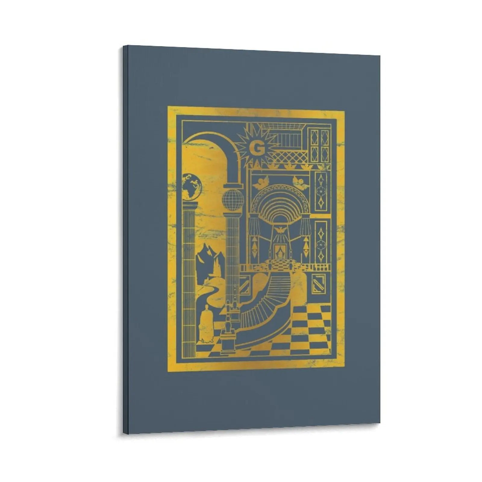 

Masonic 2nd Degree Tracing Board Canvas Painting anime figure room decorations decorative items for home