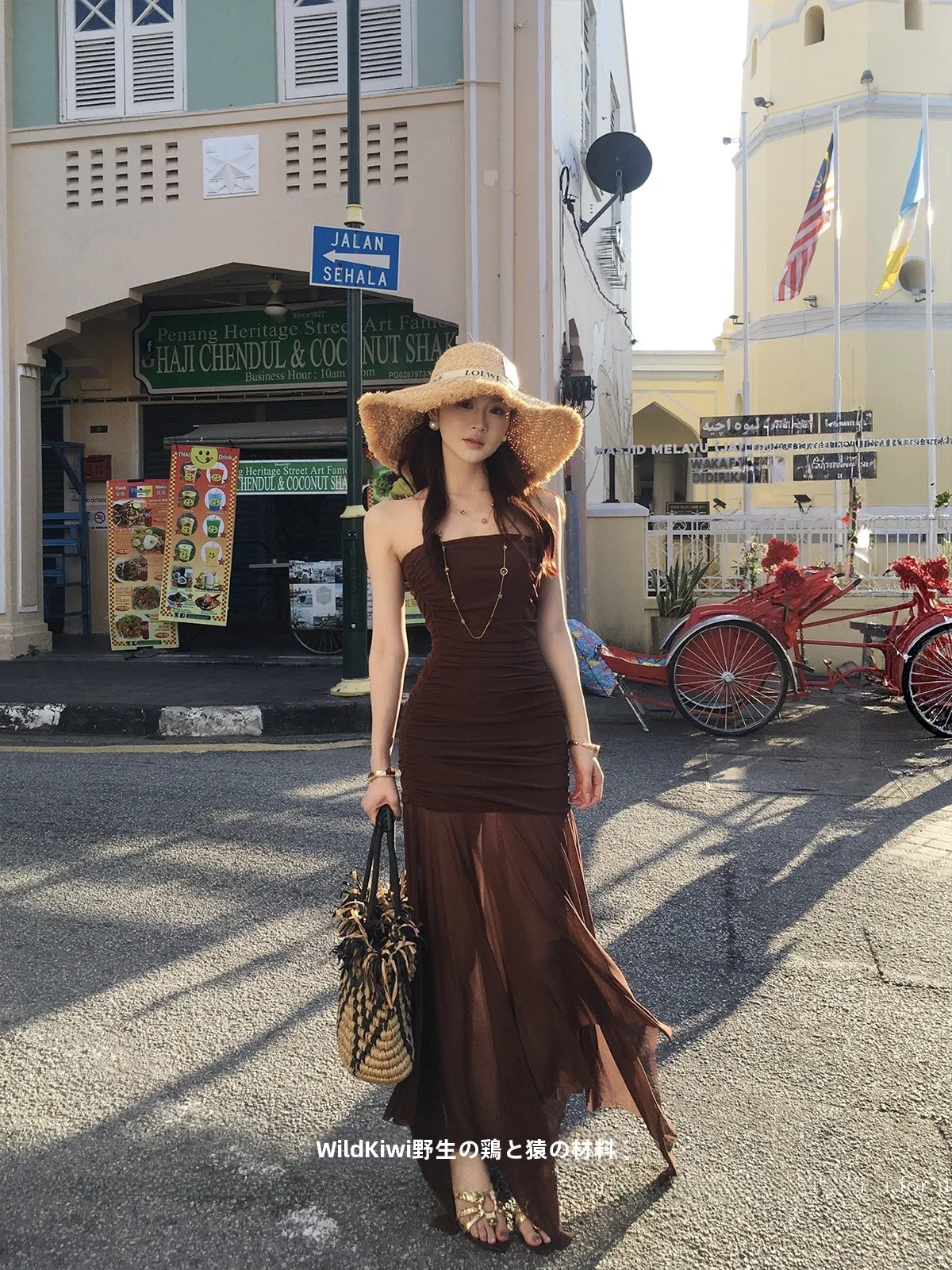 

Wild Kiwi Women's Off-Shoulder Mesh Dress Summer Spring Vacation Style Slimming Long Skirt Casual Elegant Mid-Spring New
