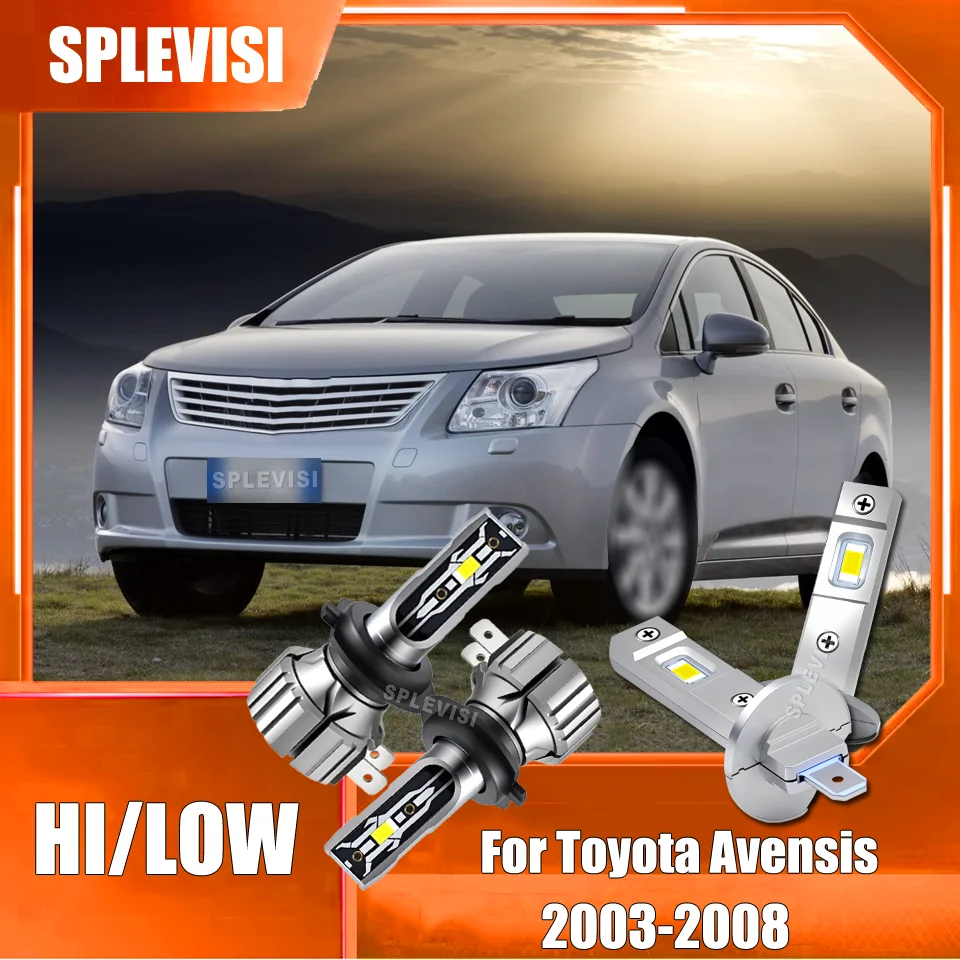 

Foggy days have strong penetrating power 12v H1 H7 LED Headlights High Low Beam For Toyota Avensis 2003 2004 2005 2006 2007 2008