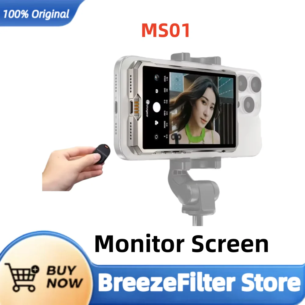 Fotorgear MS01 Monitor Screen for Smartphone Rear Camera Wireless magnetic Selfie Monitor Screen for Vlog Live Stream
