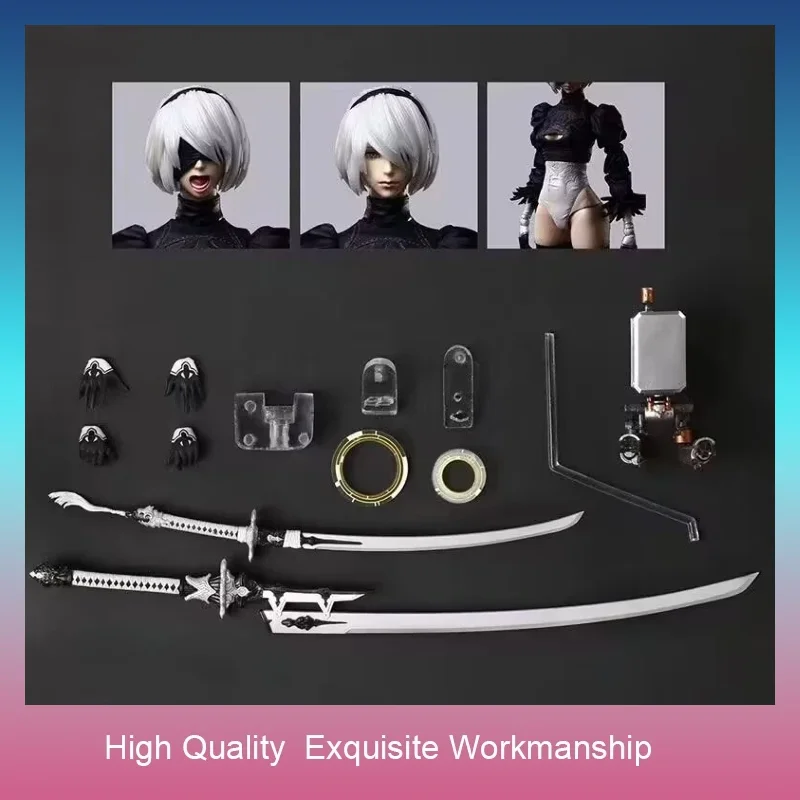 In Stock PLAY ARTS KAI NieR Automata YoRHa No.2 Type B DX Deluxe Ver 25CM Collectible Action Figure With Box Holiday Gift