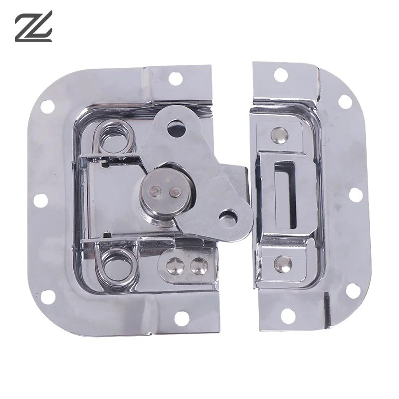 Heavy-Duty Metal Recessed Butterfly Twist Latches - Spring Loaded Lockable Catches For Flight Cases, PA DJ Equipment Racks