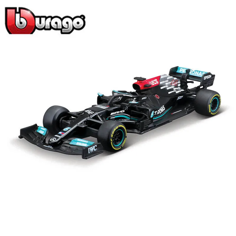 Bburago 1:43 2021 Mercedes AMG W12 E wydajność #77 Valtteri Bottas statyczna symulacja Diecast Alloy Model F1 wyścigi formuła samochodu