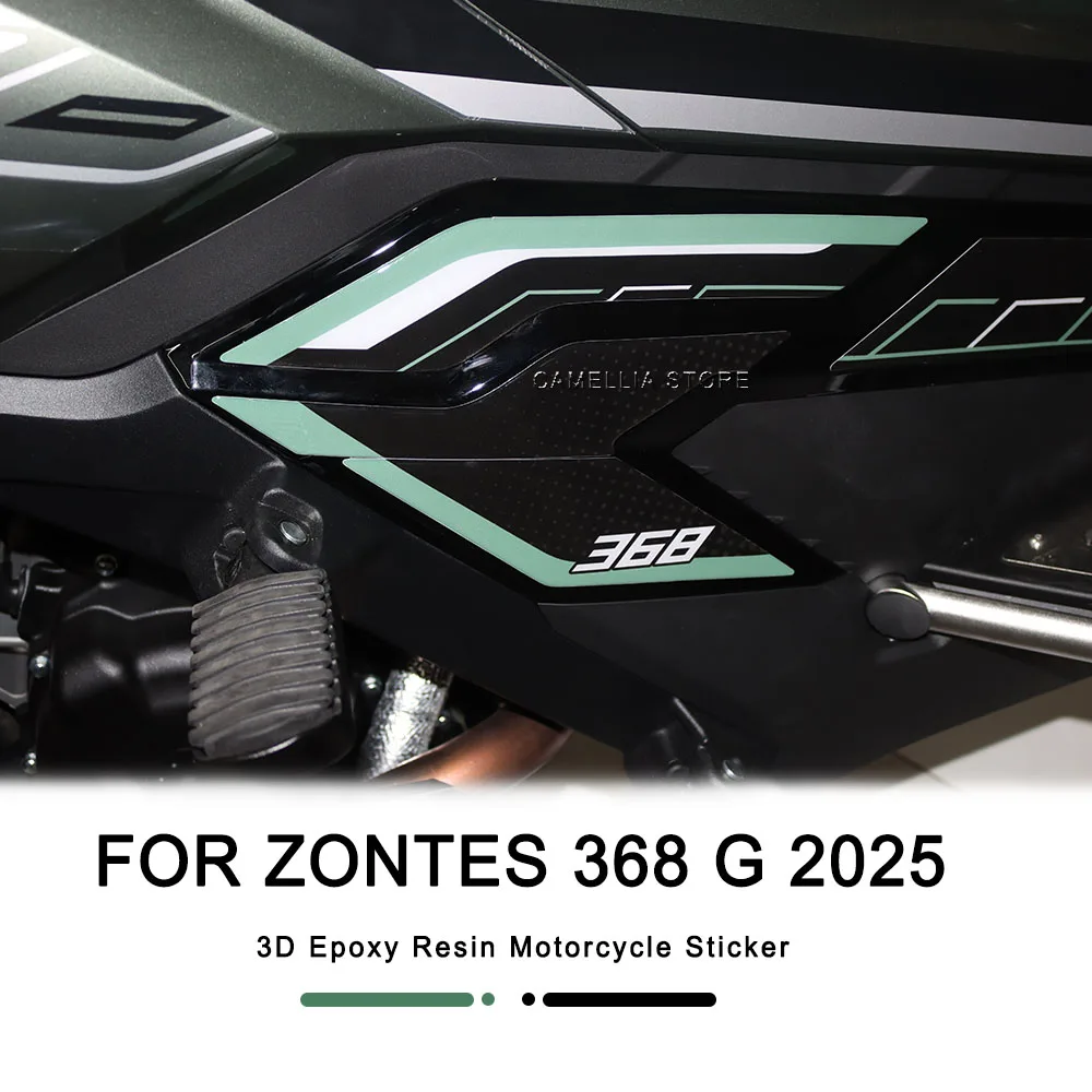 

Motorcycle Sticker Waterproof 3d Epoxy Sticker Red 368G 2025 Motorcycle Side Sticker for Zontes 368G 2025