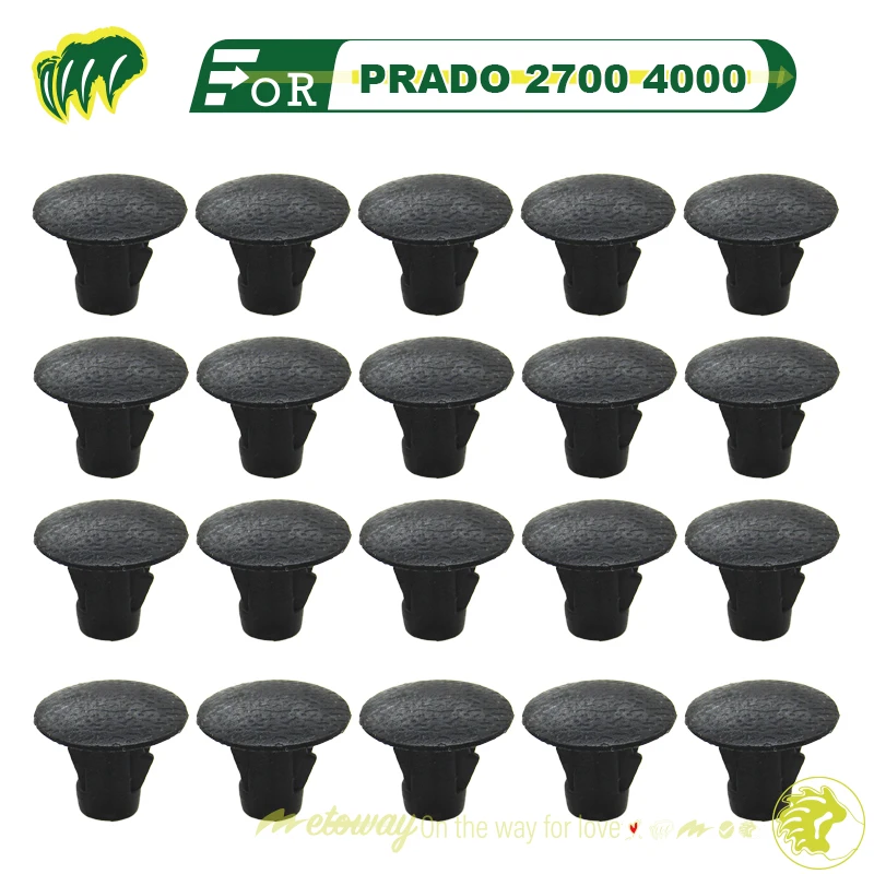 

20pcs Buckles For PRADO 2700 4000 Main Beam Mudguard Buckles Engine Mudguard Buckle Fastener Buckle