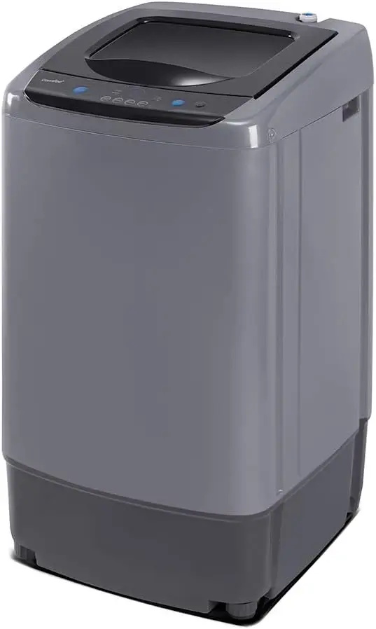 Comfee Portable Washing Machine, 0.9 cu.ft Compact Washer With LED Display, 5 Wash Cycles, 2 Built-in Rollers