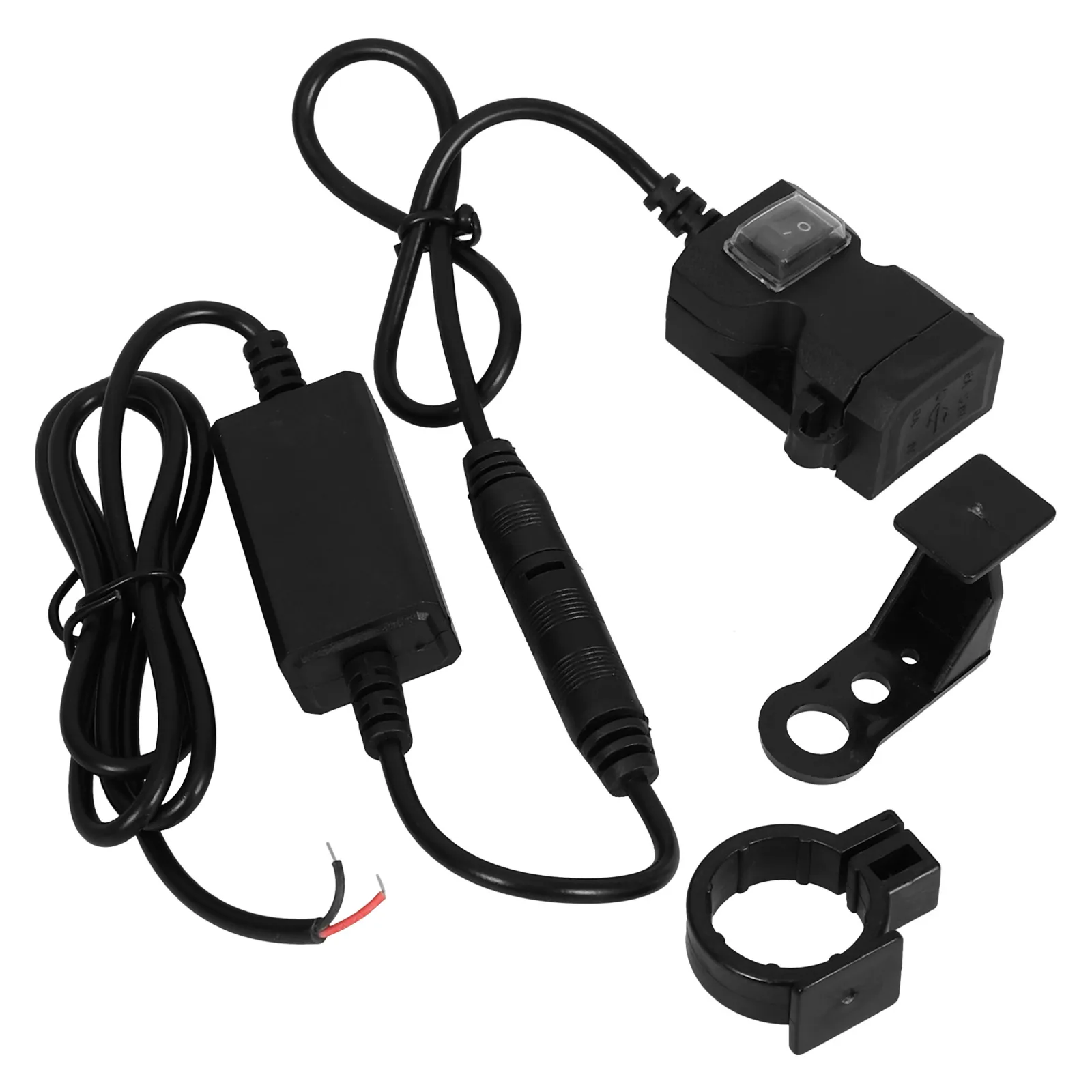 

Dual Port Motorbike Motorcycle Usb Phone Handlebar Mount Fast Charging Adapter For Motorcycle Accessoriesusb