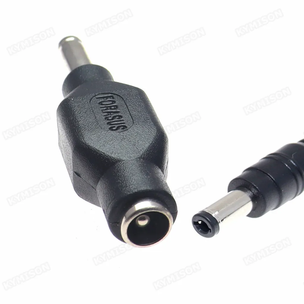 4.5 x 3.0 mm DC Male to 5.5 x 2.1mm Female DC Power Supply Adapter Connector Laptop Charging Plug Converter for Asus Notebook