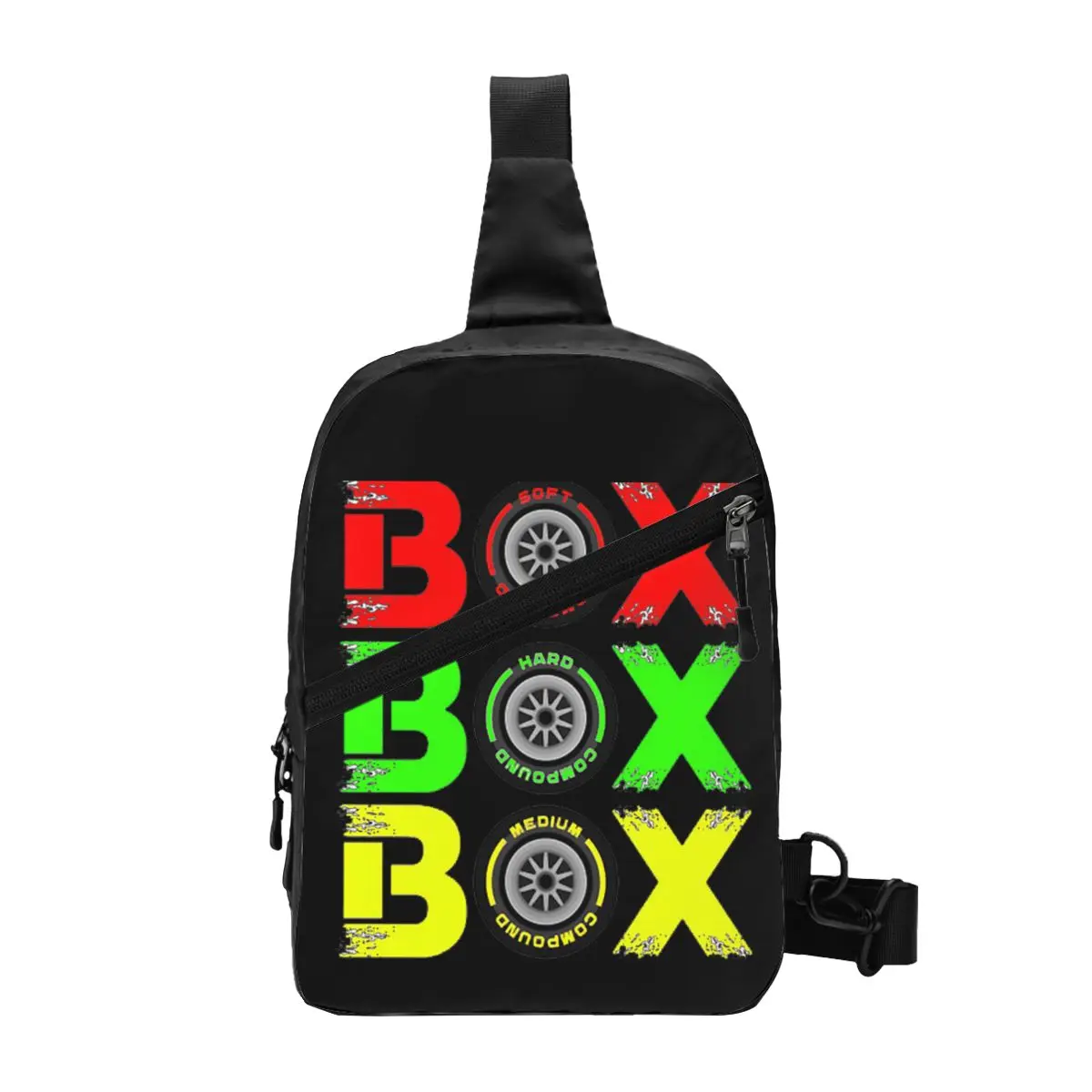 

Box Box Box F1 Нагрудная сумка Мужской рюкзак через плечо на слинге Нагрудная сумка для путешествий Туризм Рюкзак Сумка на плечо