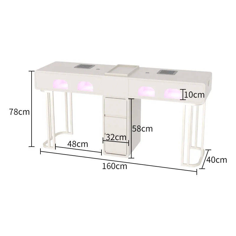 Скандинавская мраморная мебель, эстетическое оборудование для красоты ногтей, УФ-лампа для хранения макияжа, столы для маникюра, стол для маникюра, салонный стол