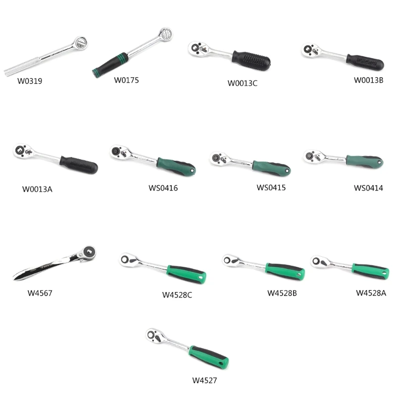 

Трещоточный ключ 1/4 дюйма, 3/8 дюйма, дюйма, 72 зубца, удлиняющая головка с трещоткой, гаечный ключ