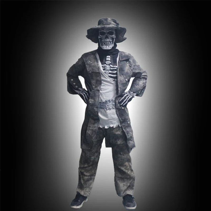Totenpiraten-Horror-Karneval Halloween-Festival Kostüm Zombie-Piraten Bühnenauftritt Cosplay-Kostüm für Männer 2026 – Detail 4