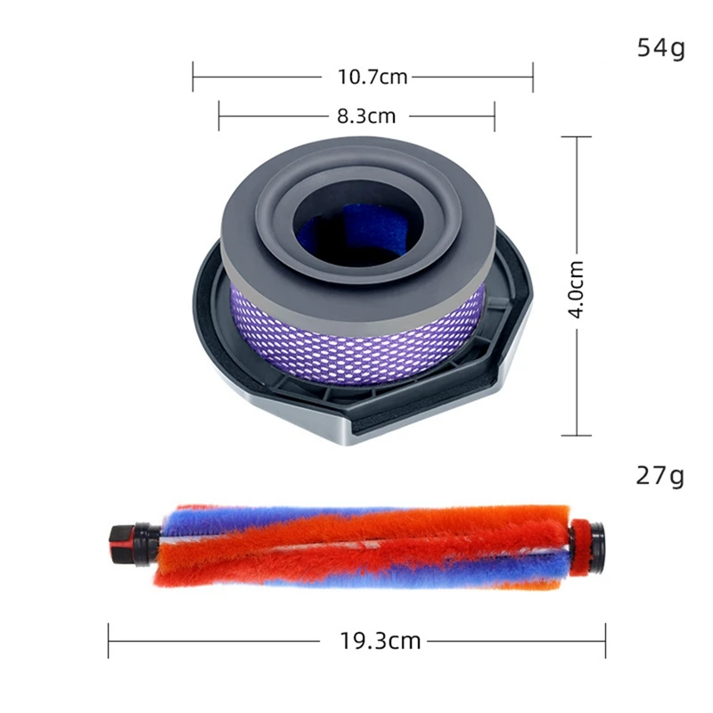 Sem fio Handheld Aspirador, escova principal do tapete, filtro de cabeça, peças de reposição, acessórios para Puppy, D-531, D-532, D-535, D-32T