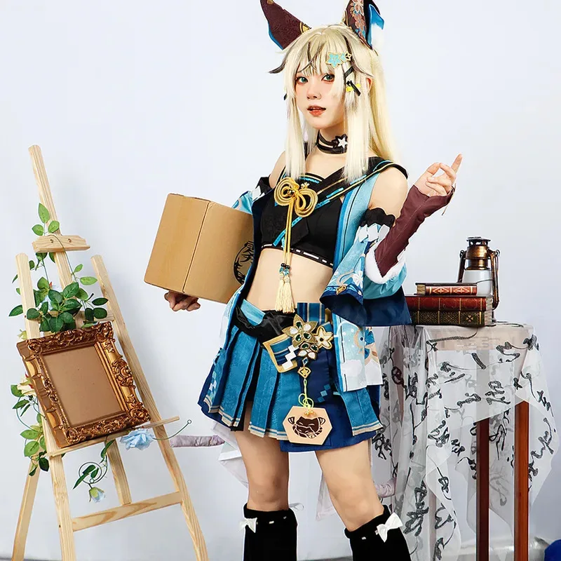 

Kirara Cosplay Costume Genshin Impact Adult Carnival Uniform Anime Halloween Party Costumes Masquerade Women Game
