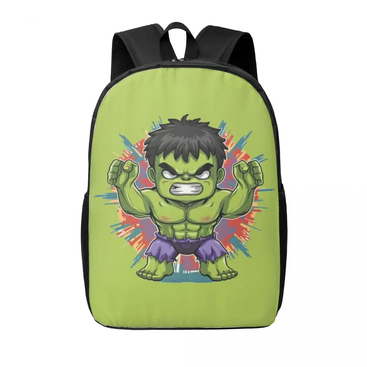 

Custom 3D Print Hulk Cartoon Backpacks for Girls Boys School College Travel Bags Women Men Bookbag Fits 15 Inch Laptop