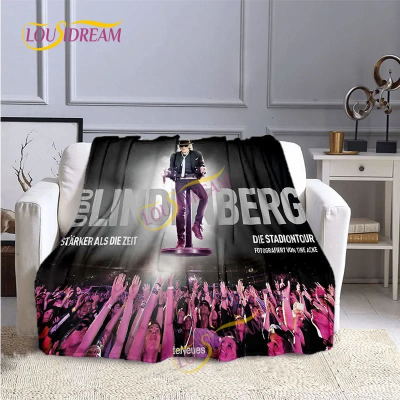 Udo Lindenberg 3D German musician Flannel Blanket Home Decorative Soft plush Blanket Sofa Cover Bedspread Blanket