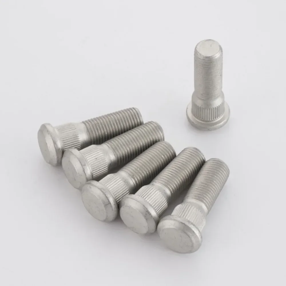 5pcs Wheel Lug Studs Hub Spline Bolts Screws for Toyota Lexus M14x1.5 Knurled OD 16.3mm Length 53mm