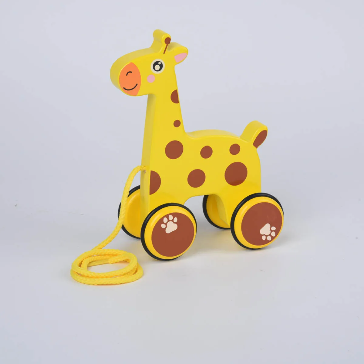 Lustige Dinosaurier Giraffe Kleinkind Holz Ziehen Entlang Spielzeug Baby Ziehen Cartoon Tier Lernen Spaziergang Spielzeug Traktoren Geschenk Für Kleinkinder Neue