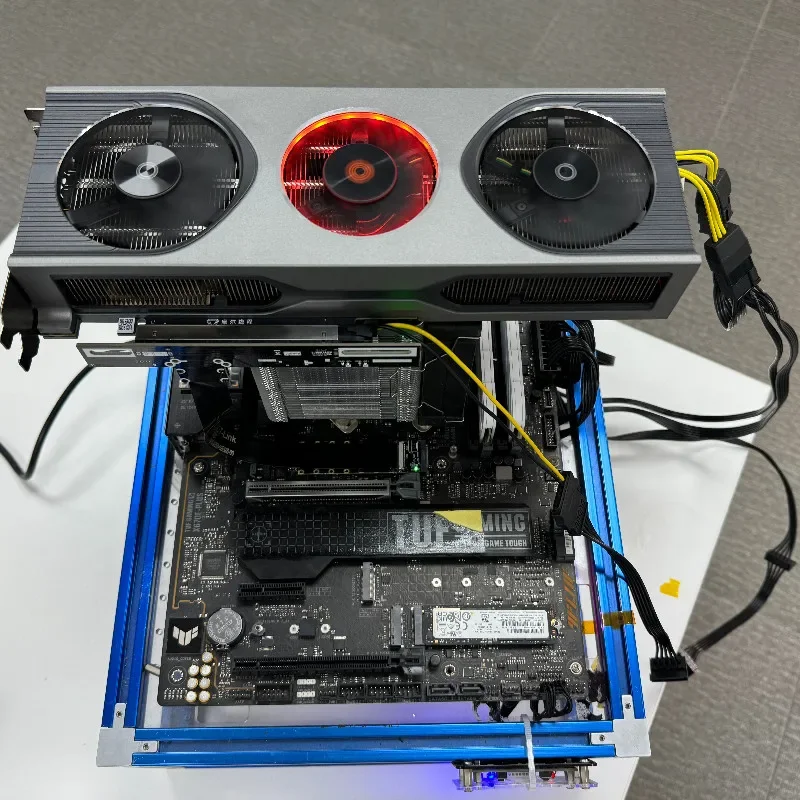 Kabel Ekstensi Kartu Grafis PCIe 5.0 X16 Ke M.2 NVMe Key M Gpu FFC F43 Kecepatan Tinggi Ultra Lembut Rendah Kehilangan PCI-E x4 Gen5 128G/bps
